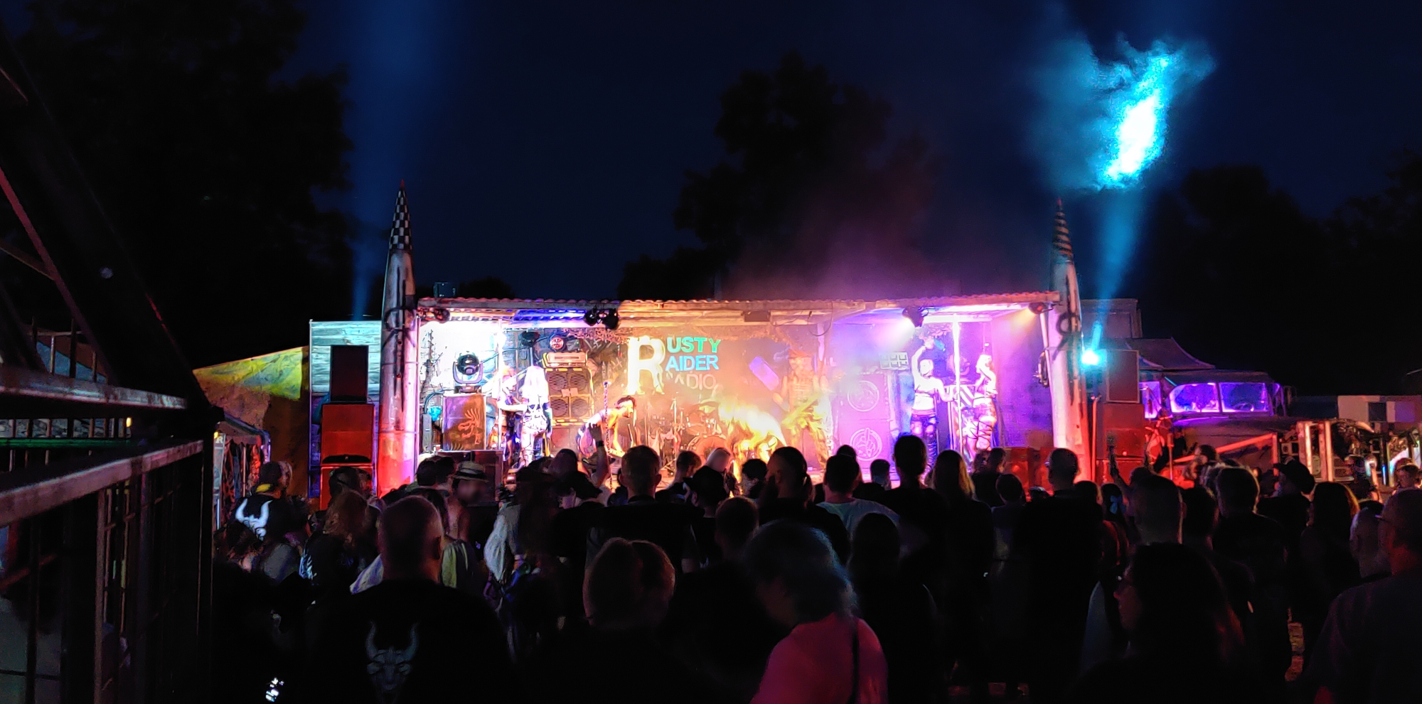 Das Grosse Treffen 2024 - 'Endzeitbuehne' during a metal band concert